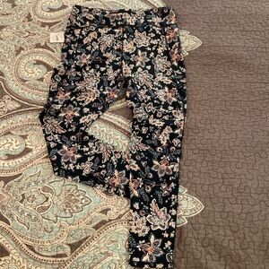 J. Jill Floral Leggings size Medium
